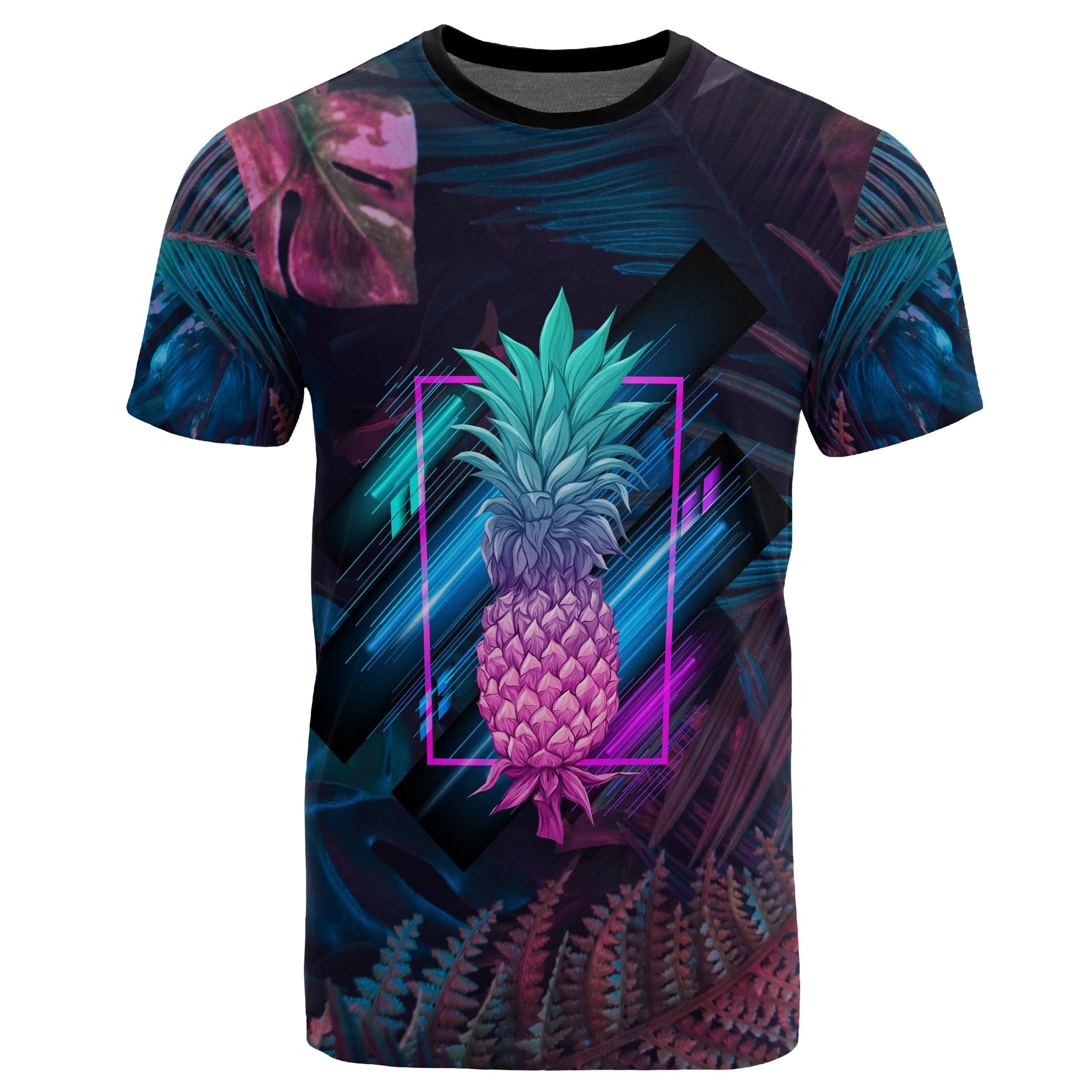 Hawaii Pineapple Kanaka Map Tropical T-Shirt - Pub Style - AH