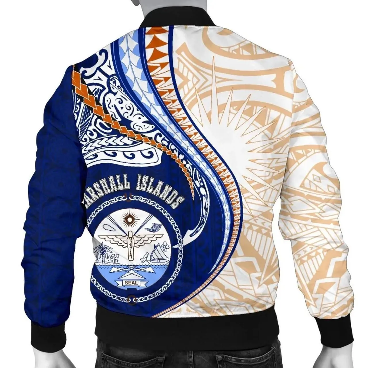 Marshall Islands Bomber Jacket Kanaloa Tatau Gen MH
