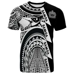 Samoa Premium T-Shirt - Samoa Coat Of Arms Tattoo White New - BN17