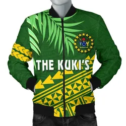 Cook Islands Rugby Men Bomber Jacket Coconut Leaves - The Kukis