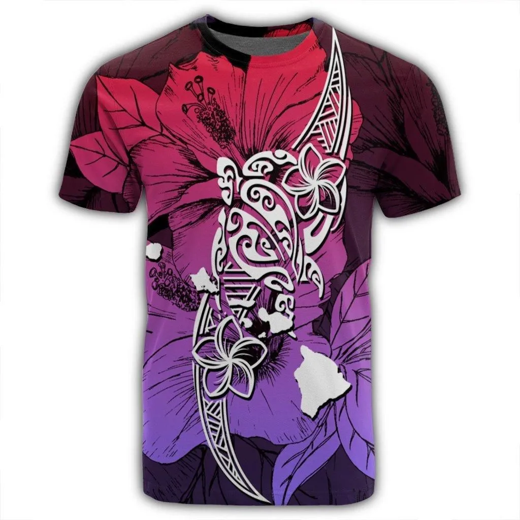 Hawaii Polynesian Hibiscus Sweat T-Shirt - AH