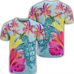Hawaii Sea Turtle Hibiscus Kanaka T-Shirt - AH