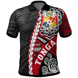 Tonga Polynesian Polo Shirt - Wave Tattoo