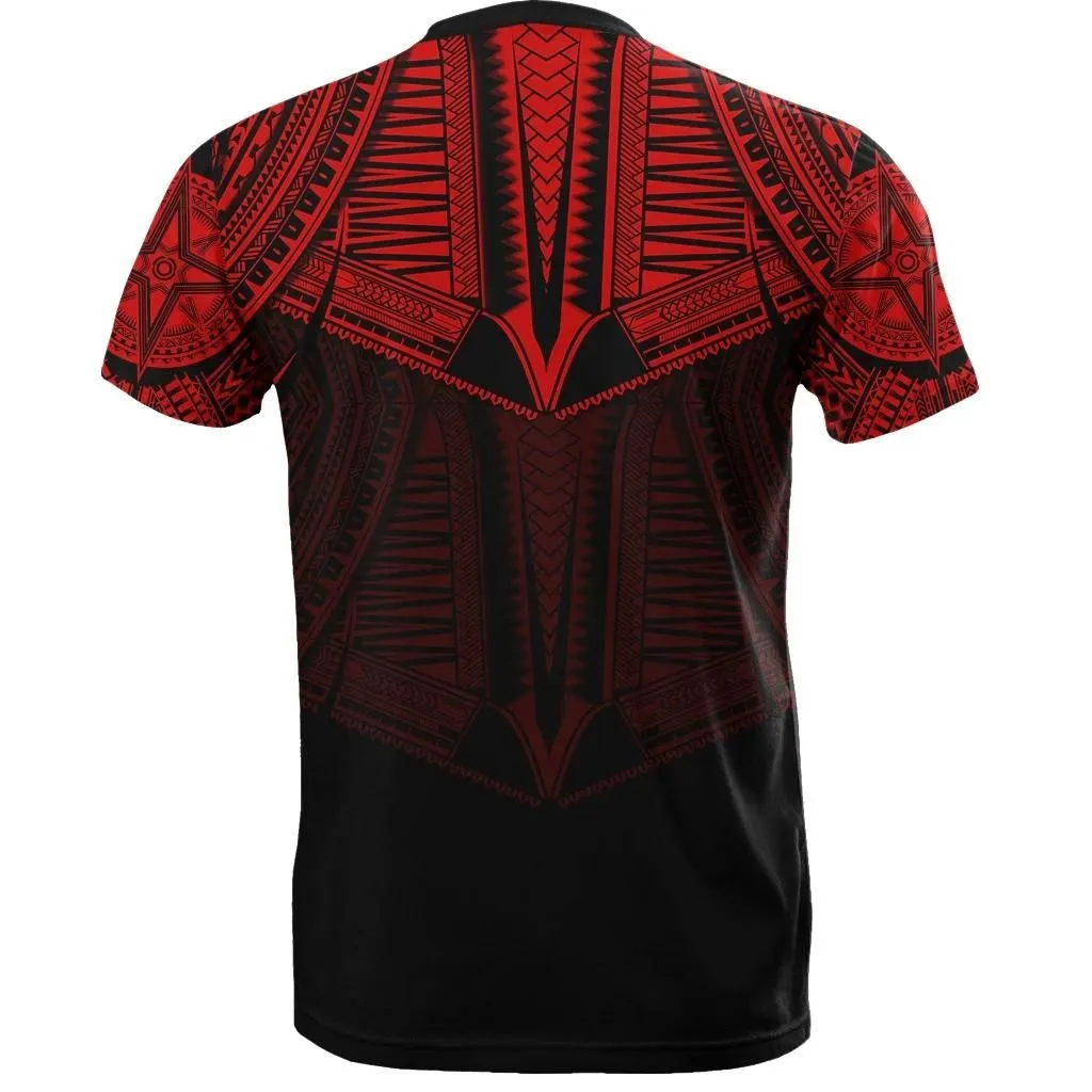 Best Polynesian Tattoo T-Shirt Red A7