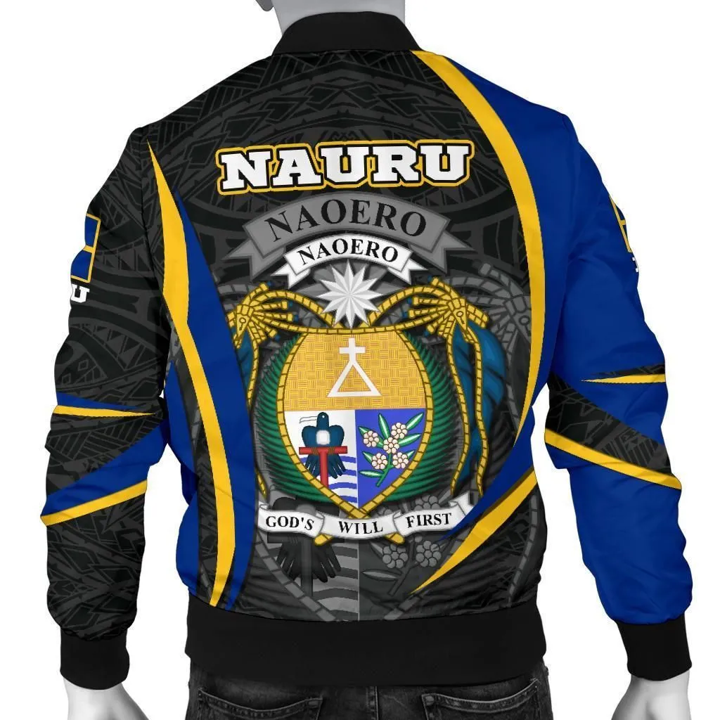 Nauru Polynesian Bomber Jacket Men - Nauru Spirit Original