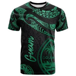 Guam Polynesian T-Shirt - Poly Tattoo Green Version