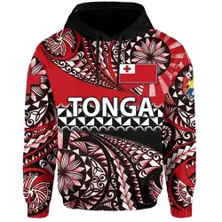 Alohawaii Clothing - Hoodie Tonga Polynesian Tattoo Tongan Tapa K4