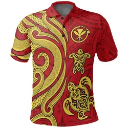 Hawaii Turtle Polo Shirt, Polynesian Tattoo Golf Shirt BN11