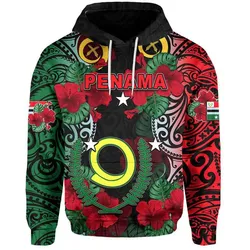 Vanuatu Penama And Hibiscus Hoodie LT6