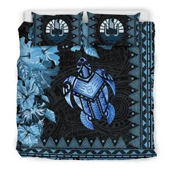 Polynesian Tahiti Turtle Hibiscus Ad Bedding Set Camlixm