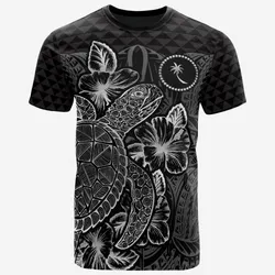 Vibe Hoodie Chuuk T shirt - Chuuk Flag Turtle Hibiscus Black