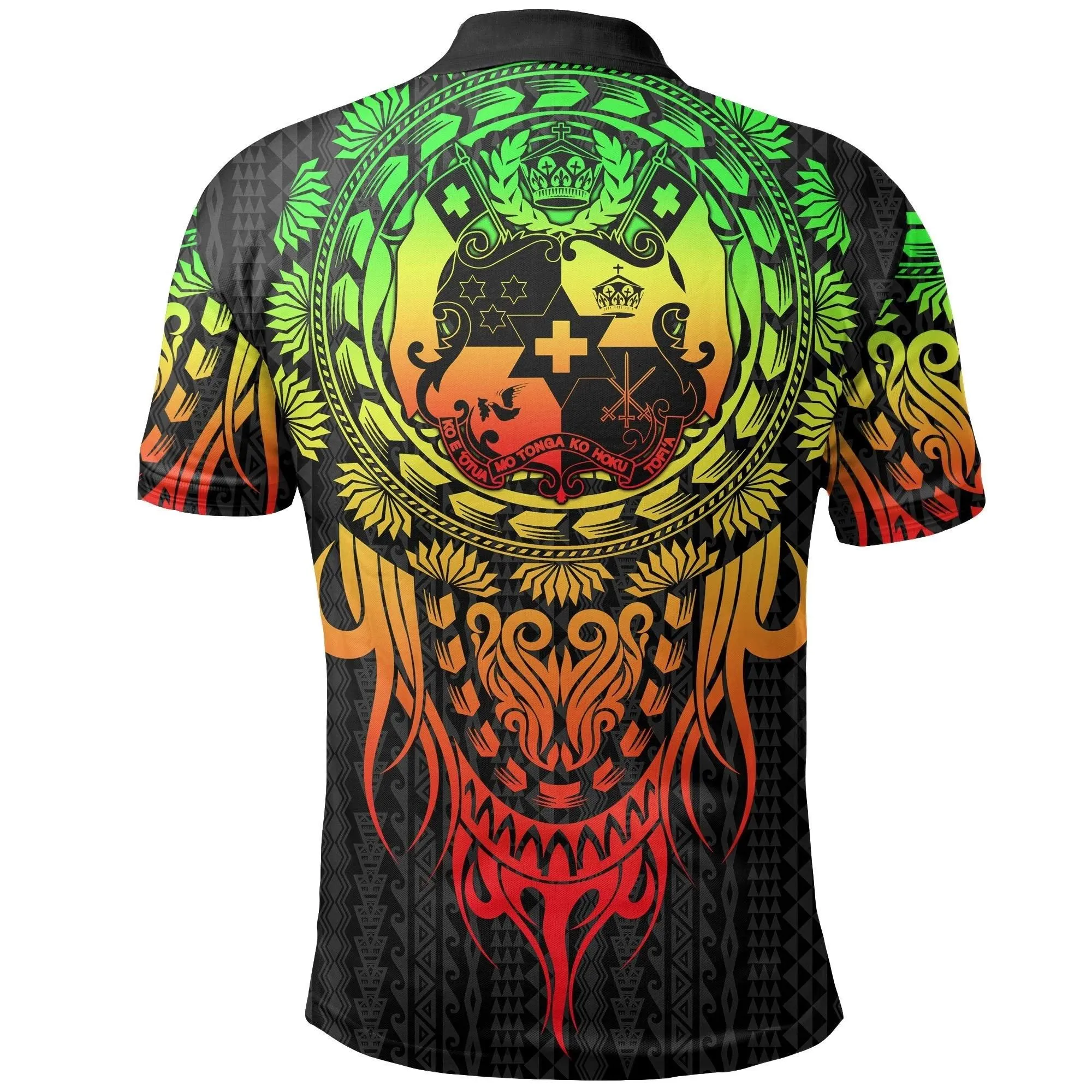 Alohawaii Shirt - Polo Shirt Tonga Polynesian - Tattoo Pattern With Seal Reggae - BN12