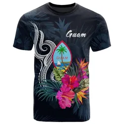 Guam Polynesian T-shirt - Tropical Flower