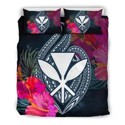 Alohawaii Hawaii Kanaka Polynesian Hibiscus Duvet Cover Bedding Set