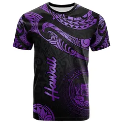 Hawaii Polynesian T Shirt - Poly Tattoo Purple Version