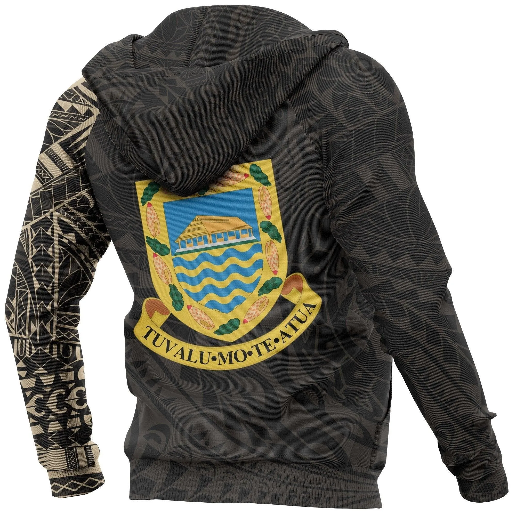 Tuvalu Hoodie - Tuvalu Polynesian Tattoo Style