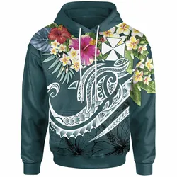 Polynesian Summer Plumeria Turquoise Unique 3D Printed Sublimation Hoodie Hooded Sweatshirt Comfy Soft And Warm For Men Women S to 5XL CTC16012249