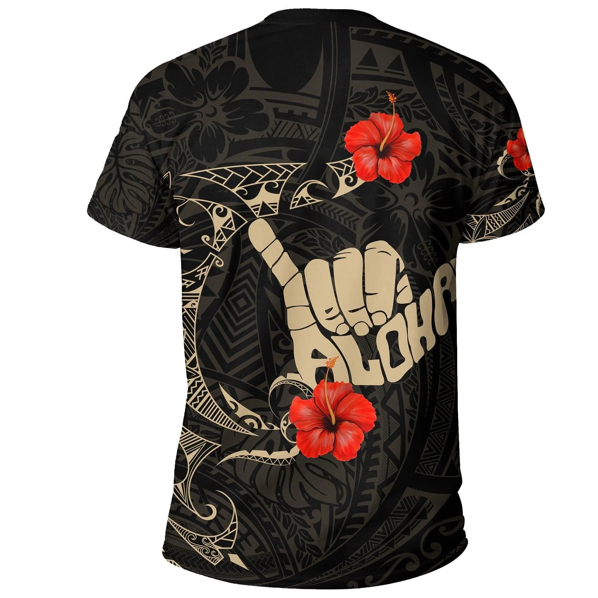 Kanaka Maoli Hawaiian T Shirt - Hibiscus Tattoo