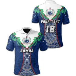 (Custom Personalised) American Samoa Rugby Polo Shirt Style Gown