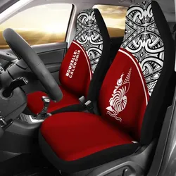 FamilyGater Accessories Car Seat Covers - New Caledonia Polynesian - Red Curve - BN11
