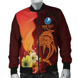 Yap Custom Personalised Men's Bomber Jacket - Tribal Tuna Fish - BN39