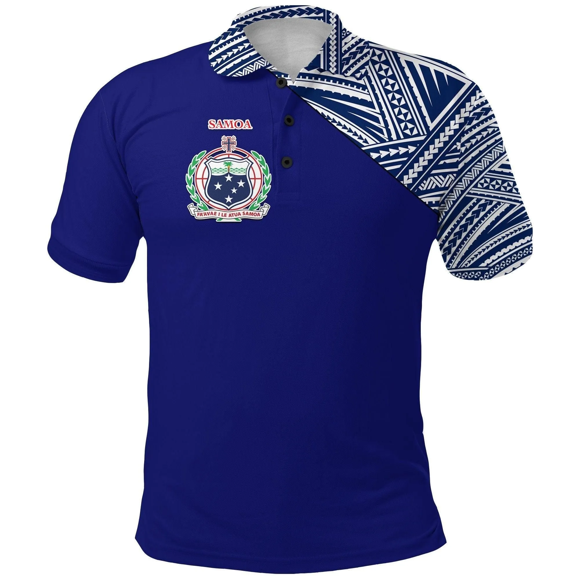 (Custom Personalised) Manu Samoa Rugby Polo Shirt Original Style