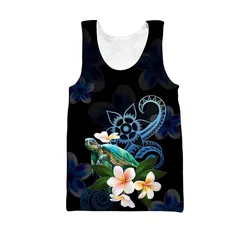 Amazing Polynesian Turtle With Plumeria Flowers Hoodie ML