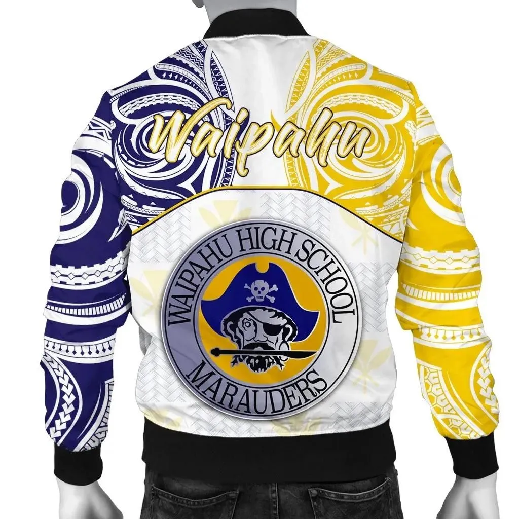 FamilyGater Jacket - Kanaka Waipahu High School Men's Bomber Jacket \bDemodern Style AH JH