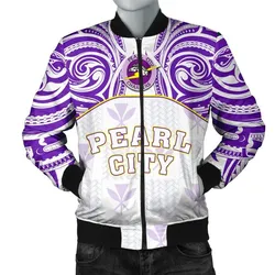 Hawaii Mens Bomber Jacket Kanaka Pearl City High School Mens Bomber Jacket Demodern Style