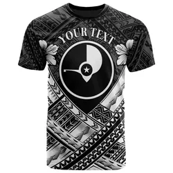 Yap Custom Polynesian T-Shirt - Yap White Seal Camisole Hibiscus Style - BN18