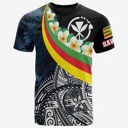 Polynesian Hawaii Kanaka Maoli With Plumeria Unisex 3D T-Shirt All Over Print ONACY