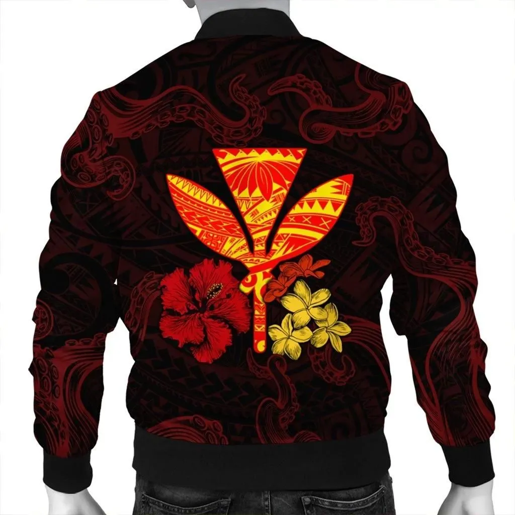 FamilyGater Jacket - Polynesian Kanaka Maoli Flower Bomber Jacket AH - J0R