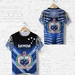 Manu Samoa Rugby T Shirt Creative Style - Blue