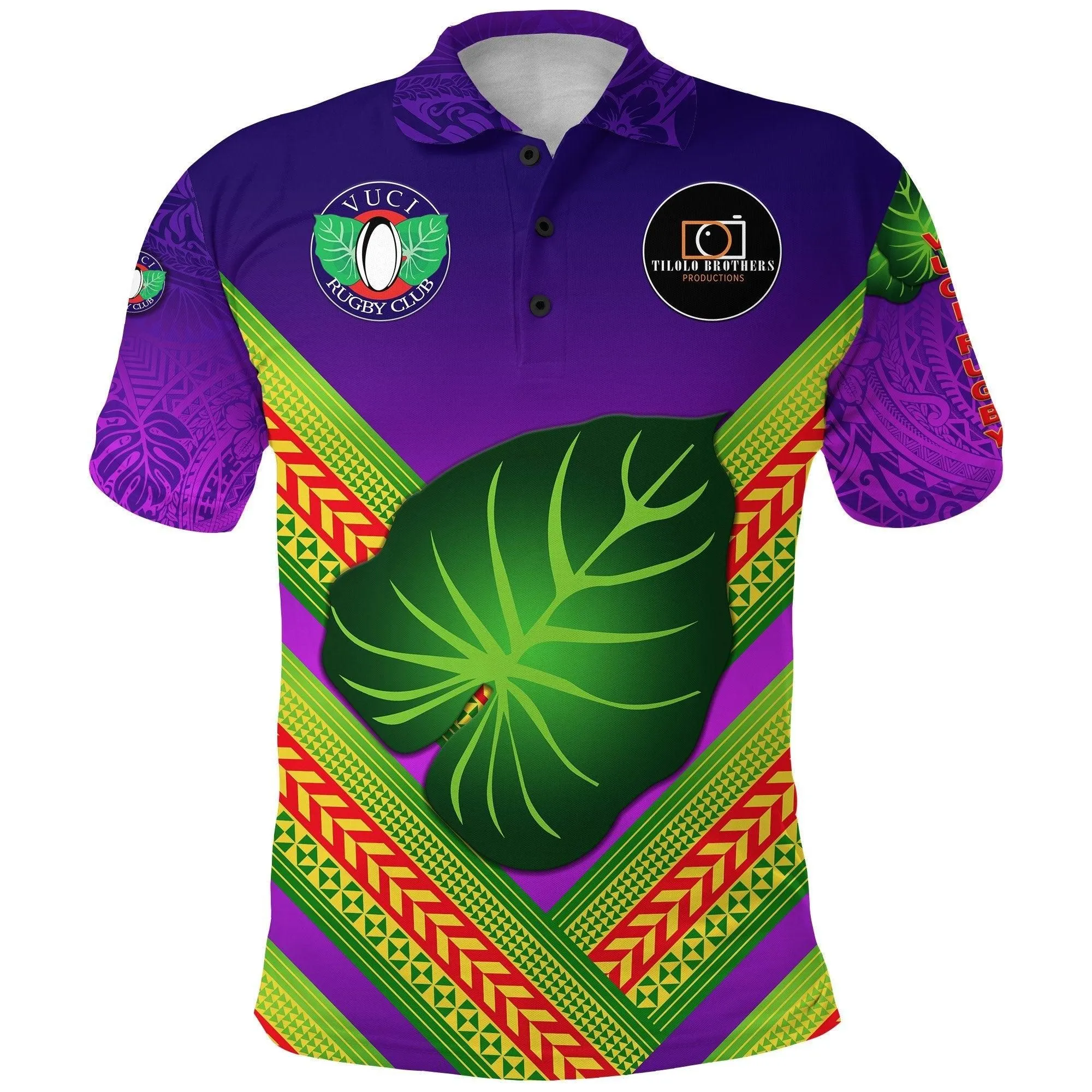 (Custom Personalised) Fiji Vuci Rugby Club Polo Shirt Creative Style - Purple, Custom Text And Number LT8