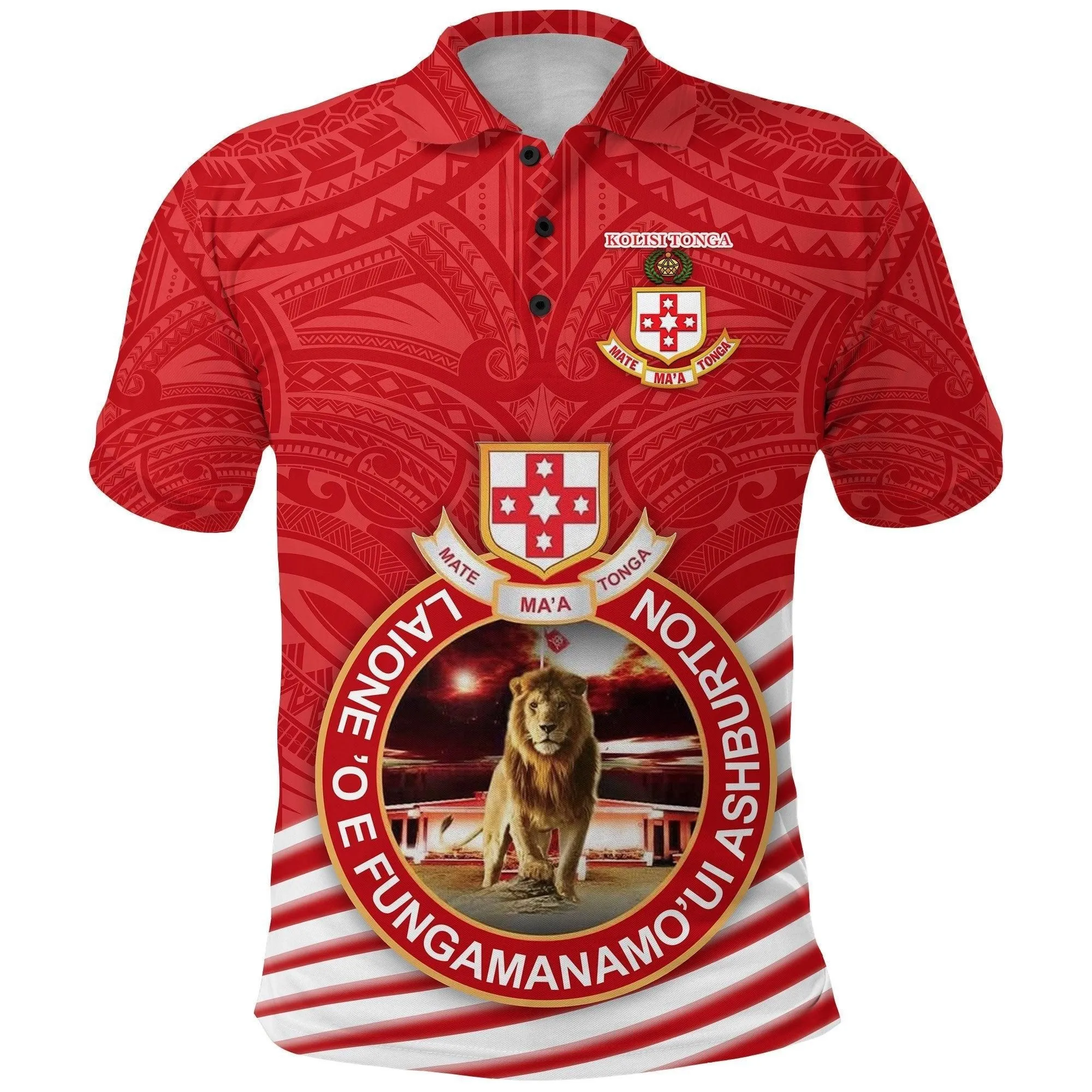 Kolisi Tonga Polo Shirt Mate Maa Tonga Rugby Style