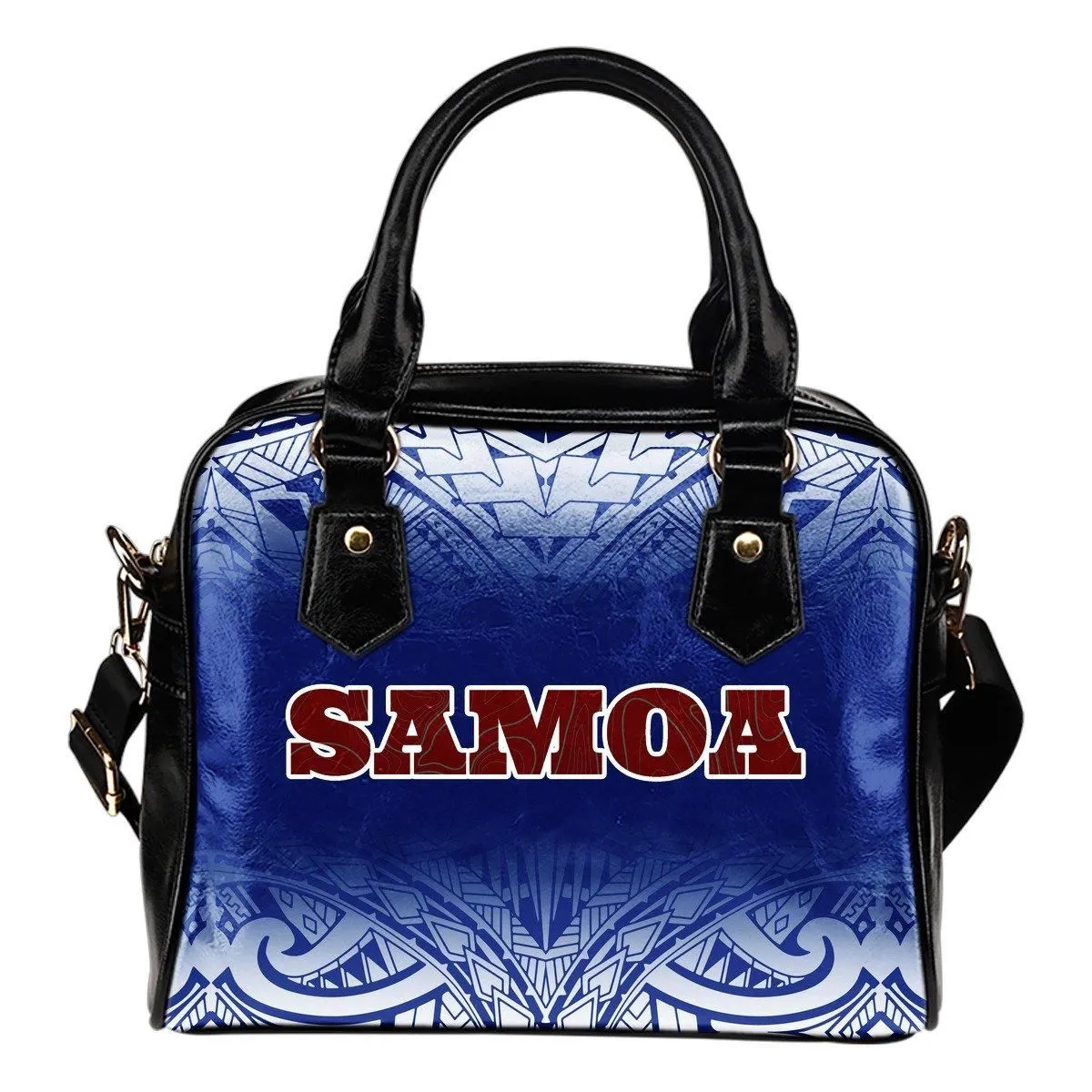 Samoa Shoulder Handbag - Polynesian Fog Blue