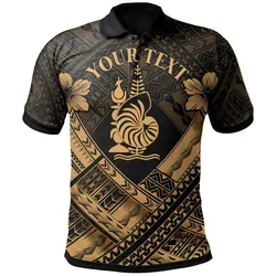 Alohawaii Shirt - Polo Shirt New Caledonia Polynesian Custom Personalised New Caledonia Gold Seal Camisole Hibiscus Style - BN18
