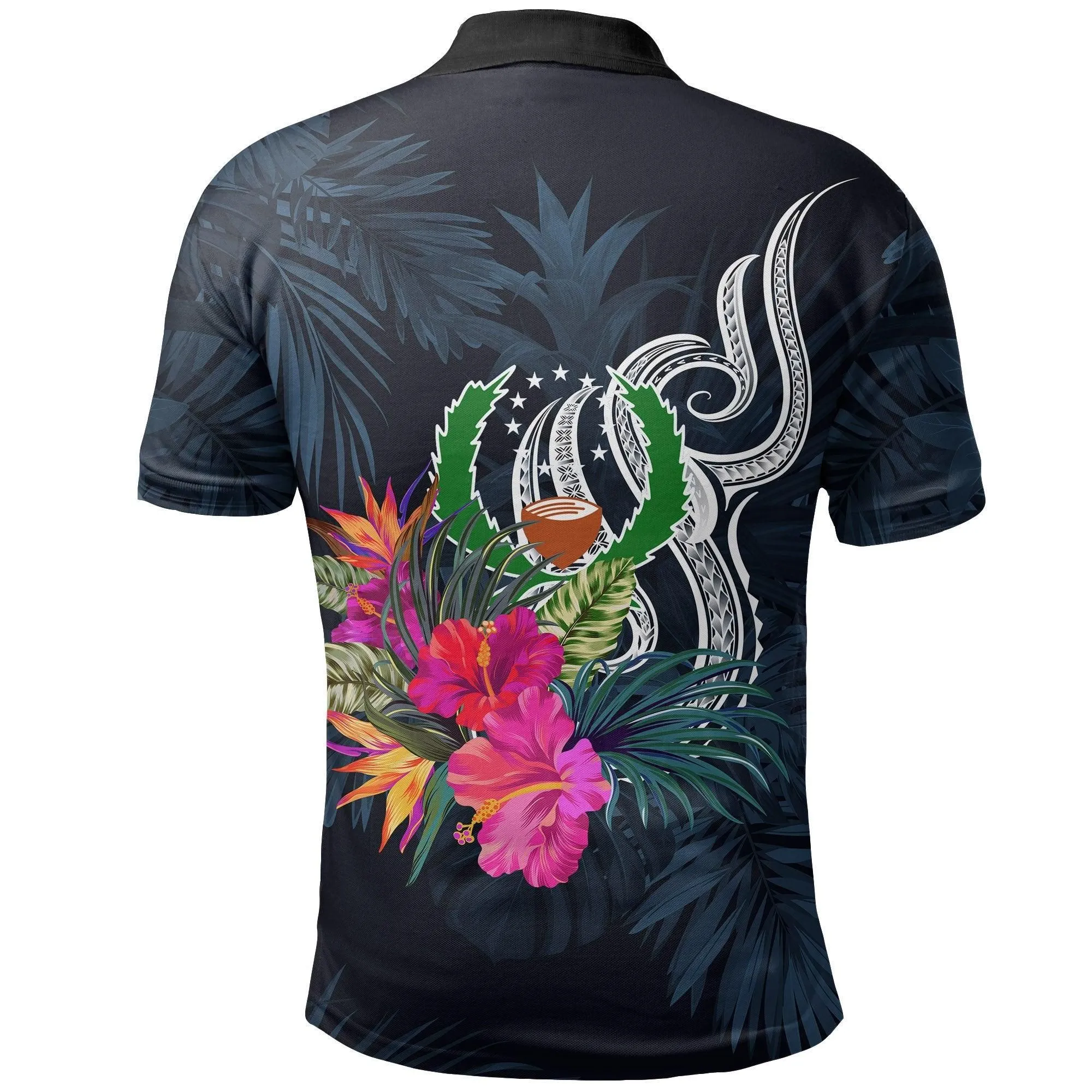 Pohnpei Micronesia Polo Shirt - Tropical Flower