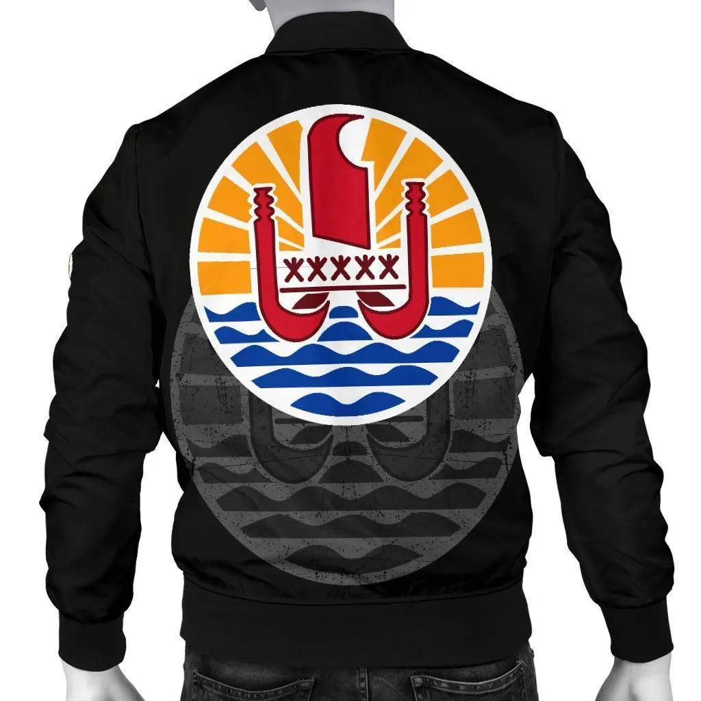French Polynesia Mens Bomber Jacket