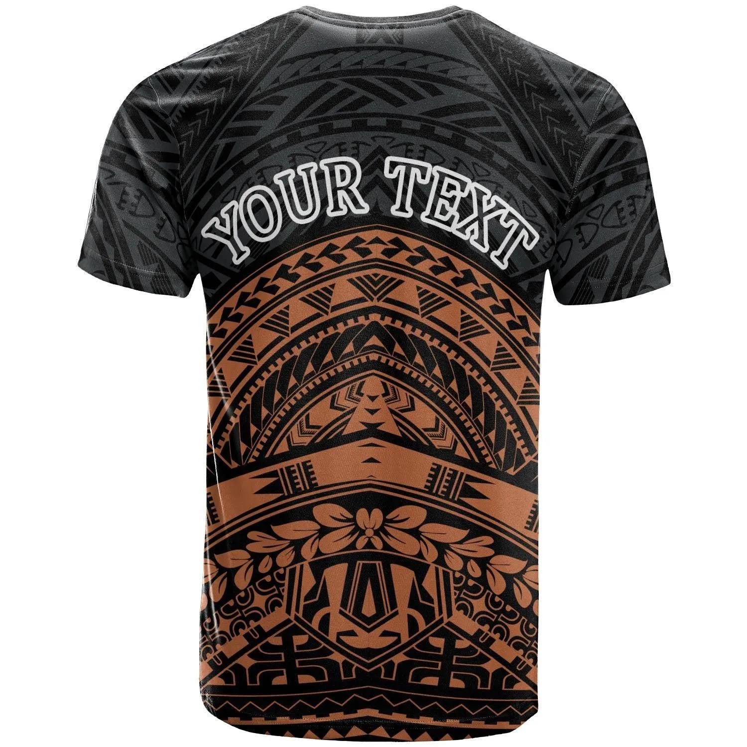 Yap Custom Personalised T-shirt - Tribal Pattern Hibiscus