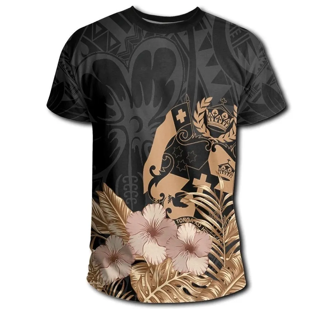 Alohawaii T-Shirt - Tonga Hibiscus Tribal T-Shirt J09