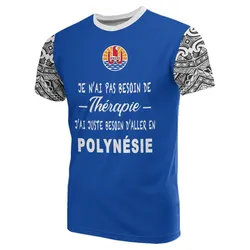 French Polynesia All Over T-Shirt - French Polynesia Flag Polynesian Tattoo Style
