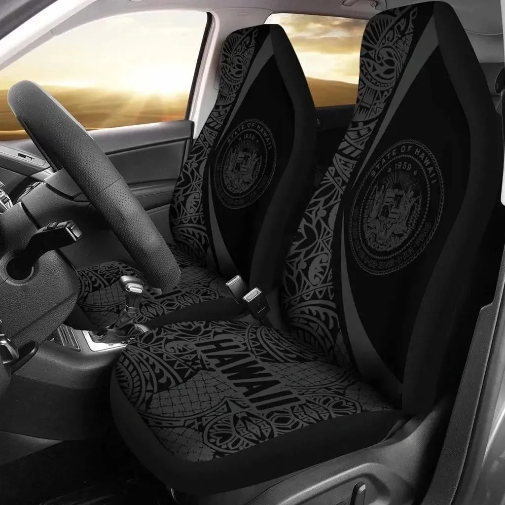 FamilyGater Accessories Car Seat Covers - Hawaii Coat Of Arm Polynesian - Circle Style 07 J1
