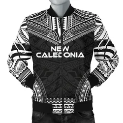 Alohawaii Jacket - Bomber Jacket New Caledonia Polynesian Chief - Black Version - Bn10