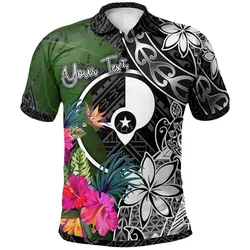 Yap Custom Personalised Polo Shirt - Turtle Plumeria Banana Leaf - BN11