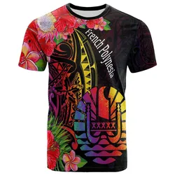 French Polynesia T-Shirt -Tropical Hippie Style