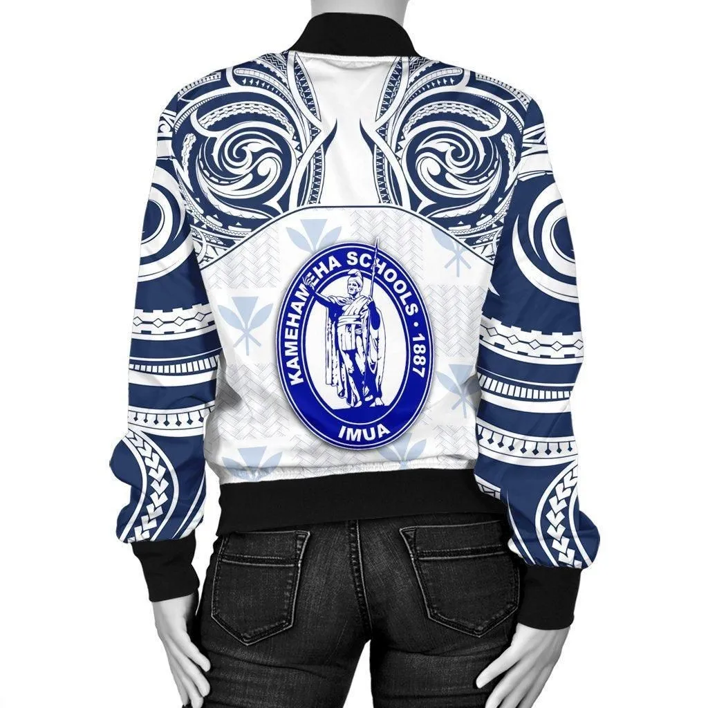Hawaii - Kanaka Kamehameha High School Womens Bomber Jacket Demodern Style