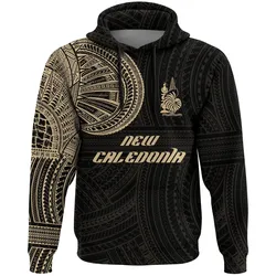 New Caledonia Hoodie Polynesian Tattoo Style A31