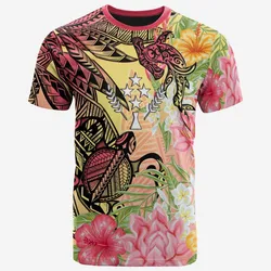 Kosrae State T Shirt - Flowers Tropical With Sea Animals