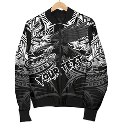 American Samoa Polynesian Custom Personalised Mens Bomber Jacket - Eagle Tribal Pattern